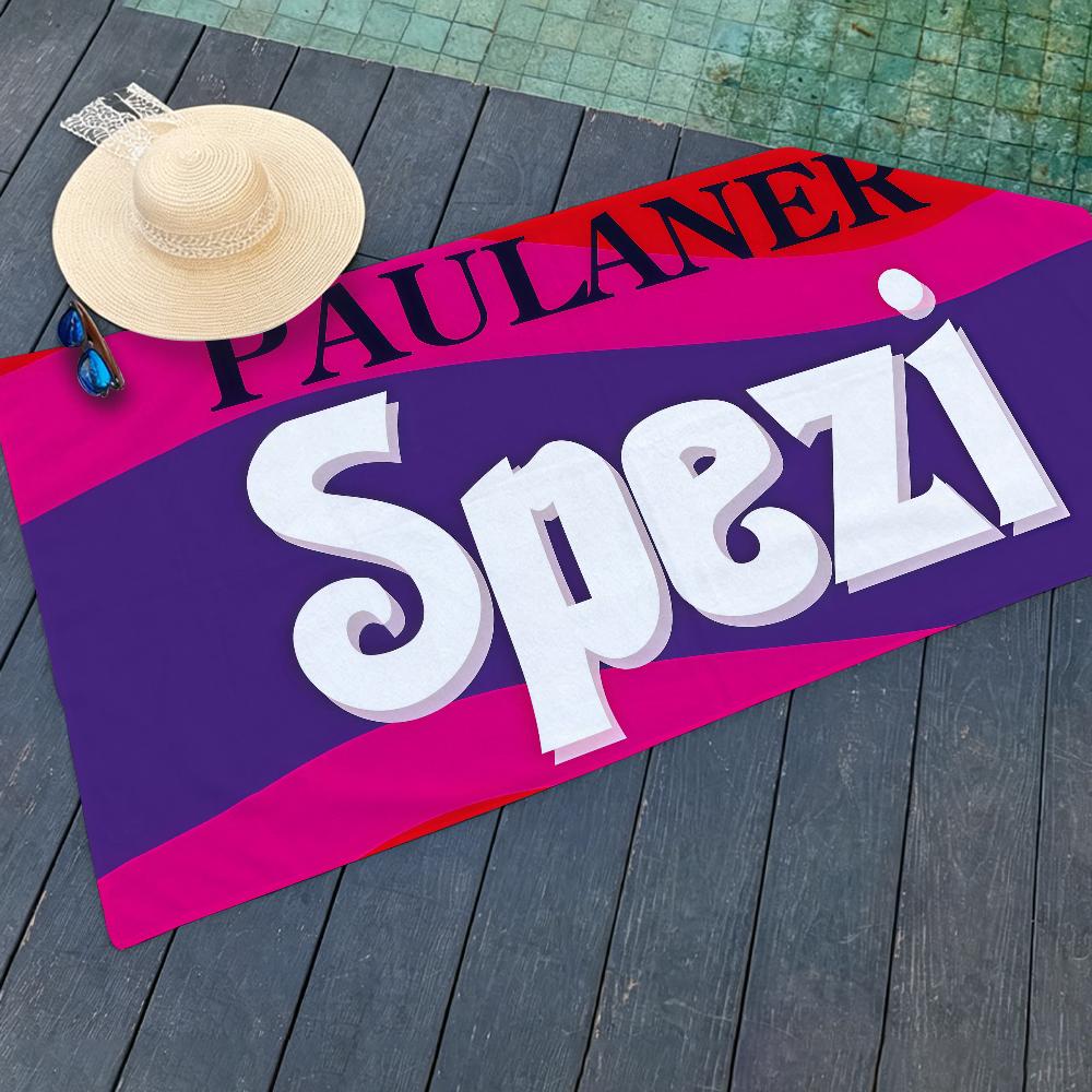 Печать Paulaner S-Spezi Полотенце Сушильное Банное Полотенце Применимо Для Легкого Плавания Кемпинга Йоги Пляжа Вне