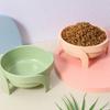 Raised Cat Food Bowl Large Capacity Pet Water Bowl Colorful Dog Bowls  for Puppy Cat