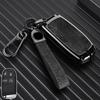 Zinc Alloy Leather Car Key Fob Case Cover For Jeep Grand Chrysler Dodge Charger