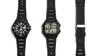Casio AQS810W S800W SGW 300H 400H AE 1000 1300 1200 и т.д. Совместимый сменный ремень 18 мм резиновый [SOUBI] W-218 ca-023 (черный)