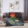 Super Soft Throw Blanket Plane Travel P-Pumuckl Blankets  Flannel Bedspread For Living Room Print Sofa Bed Cover