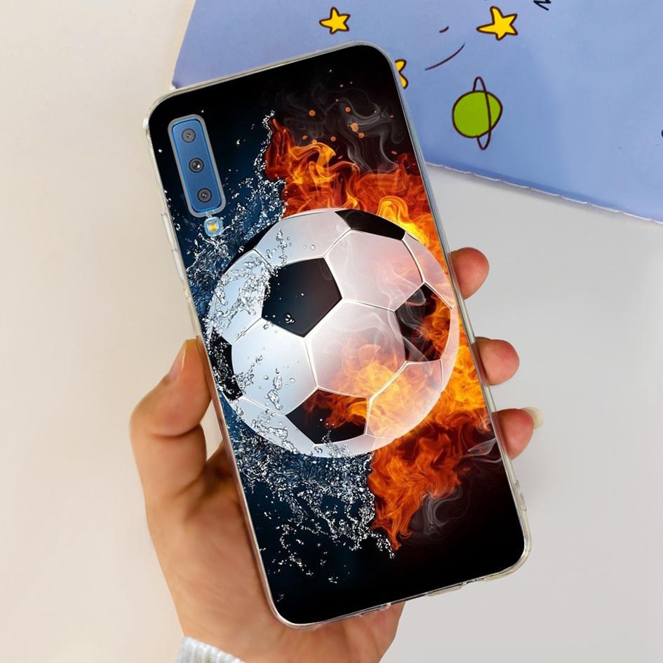 Силиконовый Чехол Для Samsung Galaxy A7 2018 Чехол A750 A750F Чехол Прозрачный ТПУ Модный Чехол Для Телефона Для Samsung A 7 2018 SM-A750F Fundas