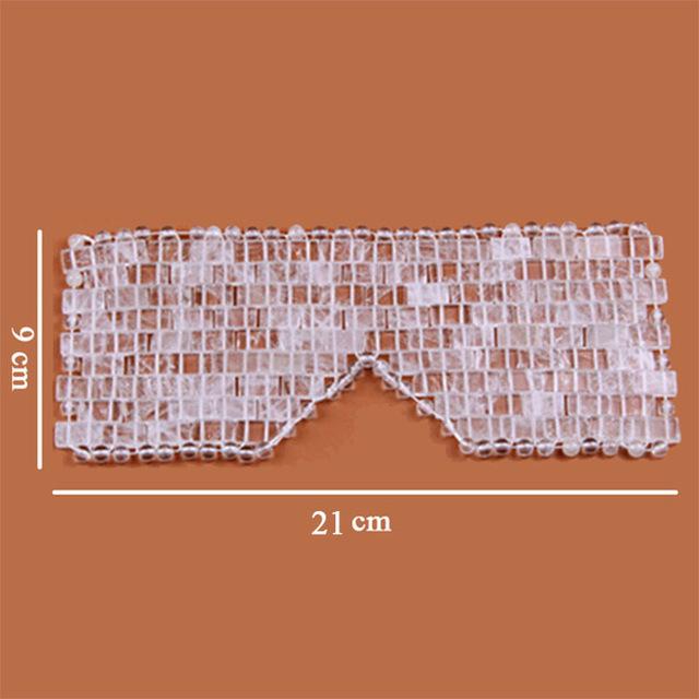 New Rose Quartz Jade Eye Mask Massager Tool Natural Jade Eye Relaxation Massage Stone Skin Massage Beauty Care Tool Gift