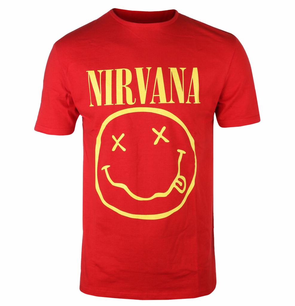 Ретро Хлопковая Футболка с Графикой Nirvana Унисекс Летняя С Коротким Рукавом Модный Бренд Футболка Роскошная Повседневная Винтажные Футболки