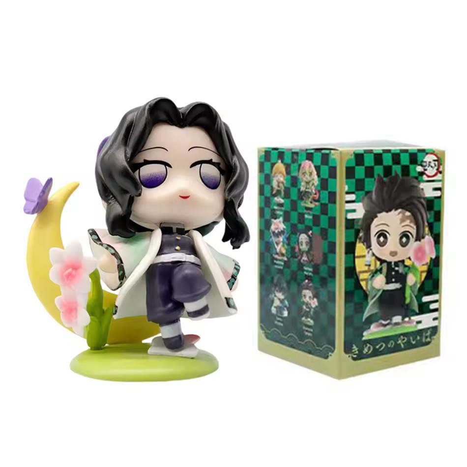 Продано 1-12 шт. Аниме Клинок, рассекающий демонов Модель Танджиро Камадо Незуко мультяшная фигурка ПВХ модель украшение детский Рождество Хэллоуин подарок