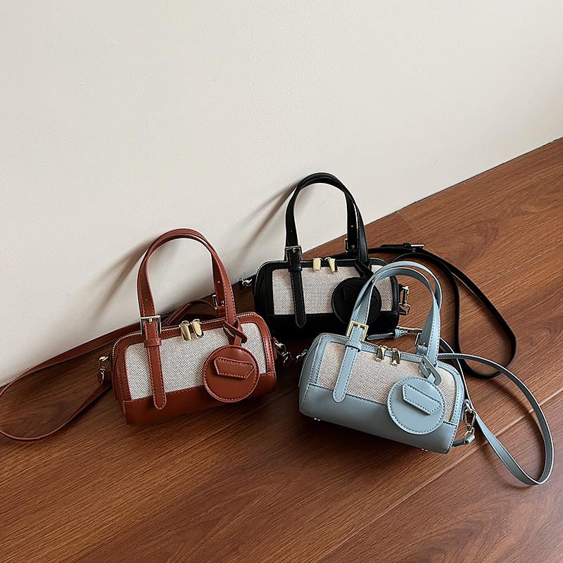 Однотонная Маленькая Сумка-Подушка с Цветными Блоками из ПУ Материала Летняя Повседневная для Ежедневного Использования