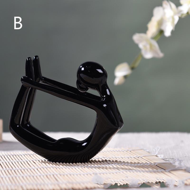 Resin Crafts Jane European Creative Abstract Yoga Girl Decoration Living Room Home Decoration