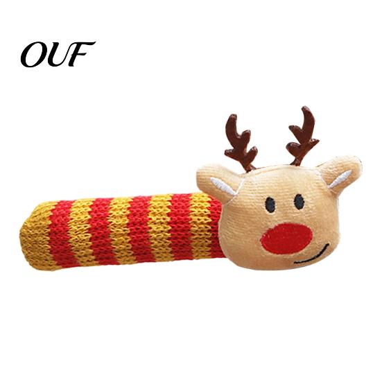 Christmas Party Home Decor Knitted Doorknob Covers, Santa Reindeer Decor, Anti?Slip Protector Sleeves, Door Holiday Decoration Supplies Handle