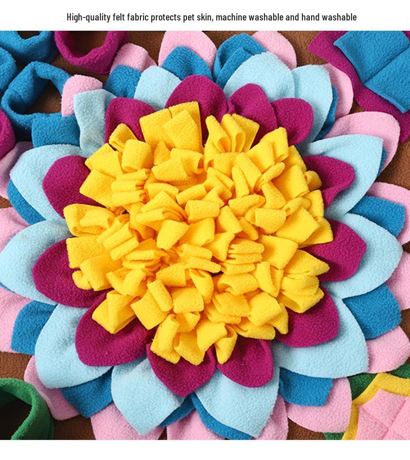 Pet Snuffle Mat: Fun, Interactive, Anti-Choke Toy for Cats & Dogs - Relieves Boredom with Hide and Seek Feeding Design