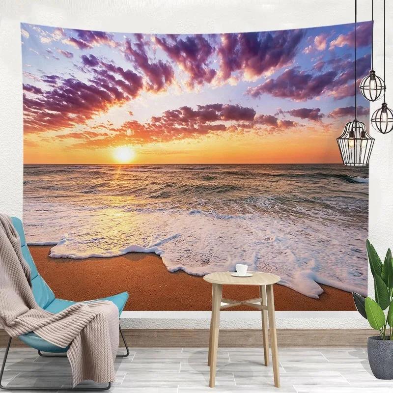 Спальня Гостиная Гобелен Тропические Растения Летний Узор Гобелен Мода Домашний Декор