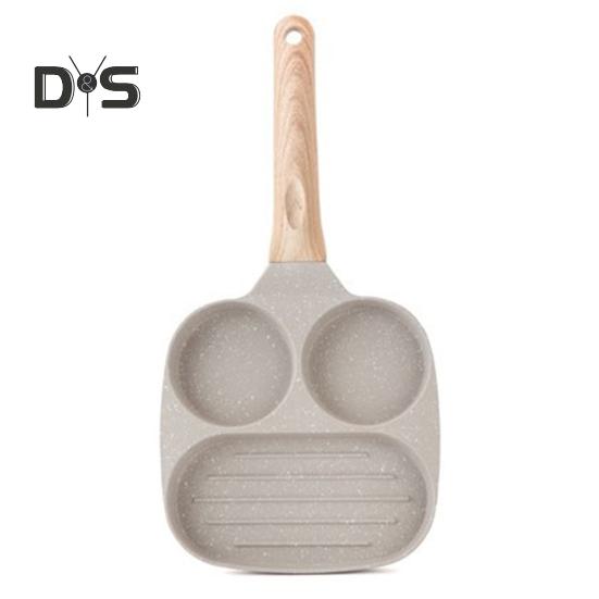 Сковорода с 4 отверстиями, антипригарное покрытие, сковорода для омлета, стейка, утолщенное дно, посуда для приготовления завтрака, сковорода для яиц, бургеров