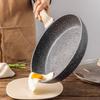 CAROTE Flat-Bottom Pan, Steak Griddle, Non-Stick Pan for Home Use, Titanium Pan, Small Frying Egg Pan for Induction Cooker, 24cm without Lid