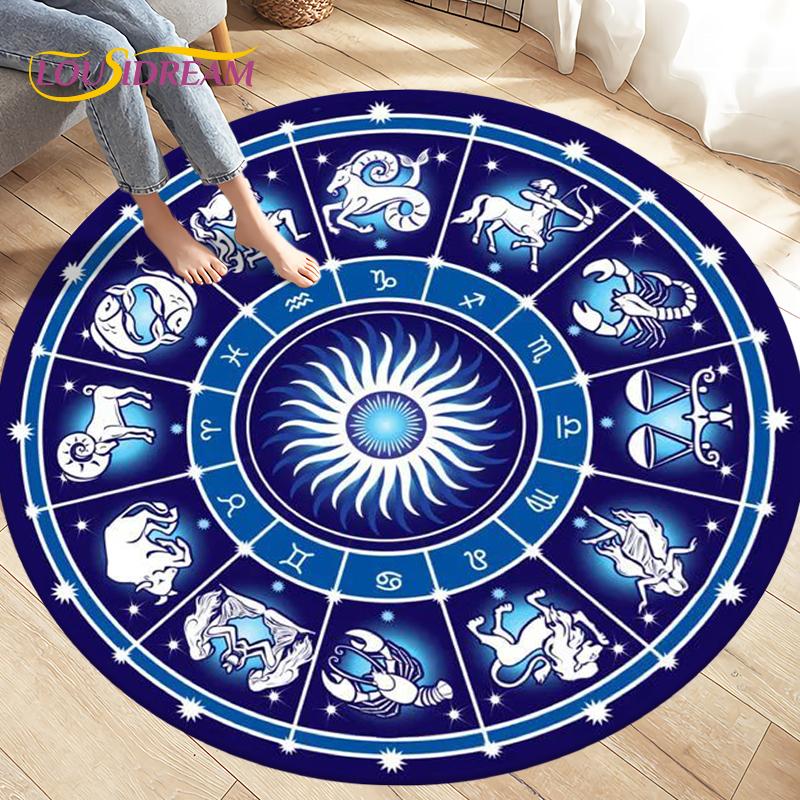Коврик с рисунком Cardcaptor Sakura Magic Circle, круглые ковры, коврик для гостиной, детской комнаты, детские игровые нескользящие коврики