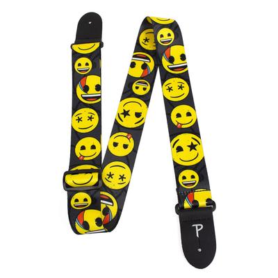 Кожаный ремень для гитары с термопереносом Emoji Perri's Ltd. LPCPE-8254 2"
