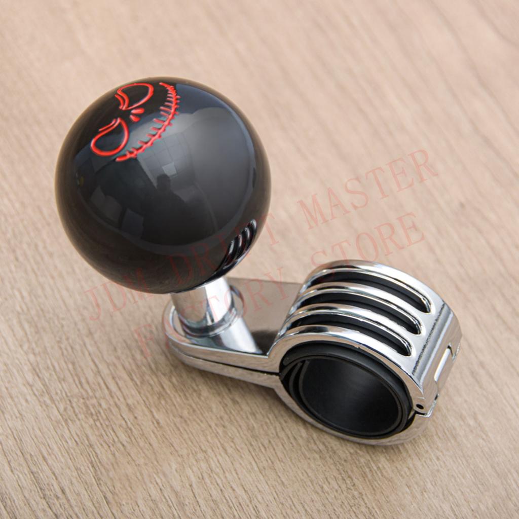 New Ghost Face Universal Car Truck Front Steering Wheel Aid Handle Power Assister Spinner Knob Ball