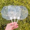 10 шт. Пустые прозрачные пластиковые веера Детские DIY Художественные веера Свадьба День Рождения Подарки на память Девушке Парню Креативные подарки