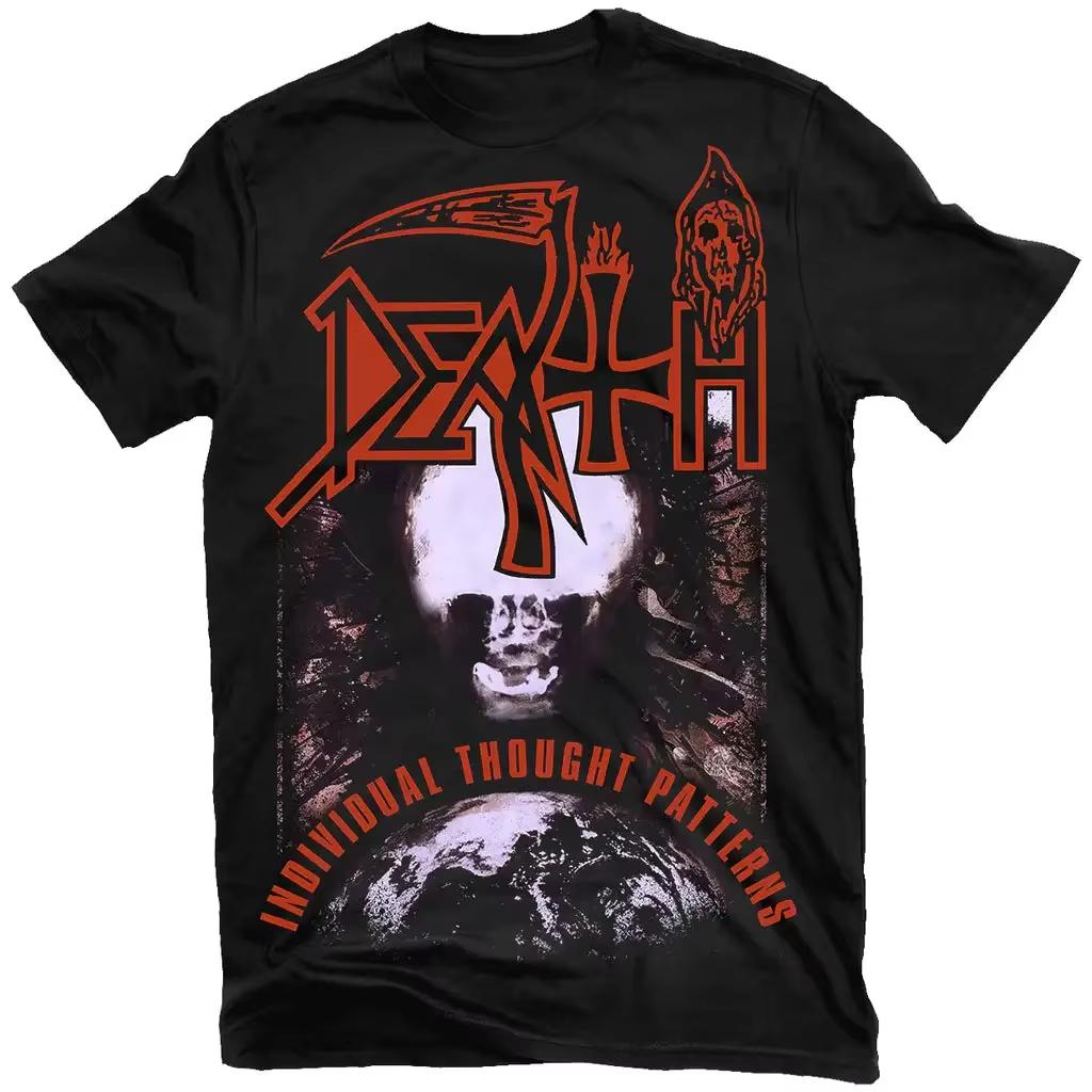Смешная футболка с принтом Death Metal для мужчин и женщин, летняя хлопковая футболка с логотипом группы, короткий рукав, женская одежда