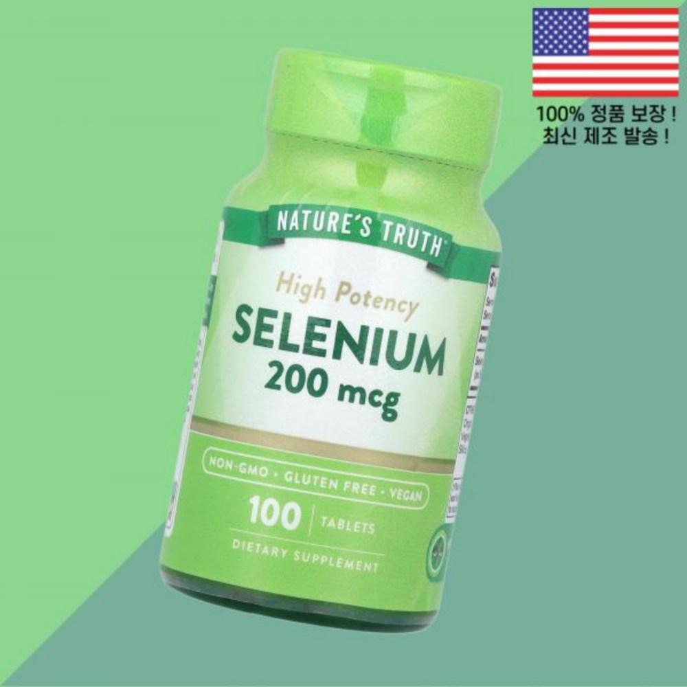 Truth Selenium High Potency Tablets Nature's Truth Selenium High Potency 200mcg 100 Tablets