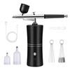 Portable Rechargeable Wireless Airbrush With Compressor Single Action Spray Gun For Face Beauty Nail Art Tattoo Craft Cake Paint