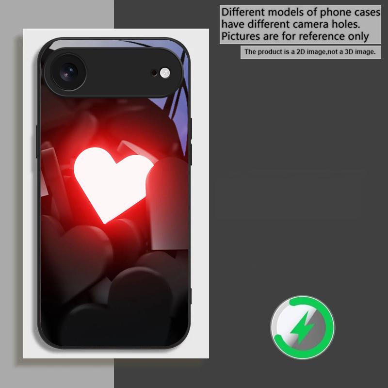 Великолепная Огненная Роза Подходит для iPhone 17 Pro Max 16E 15 Pro 14 13 Plus 12 mini 11 16 Air 17Pro Магнитный Стеклянный Чехол для Телефона