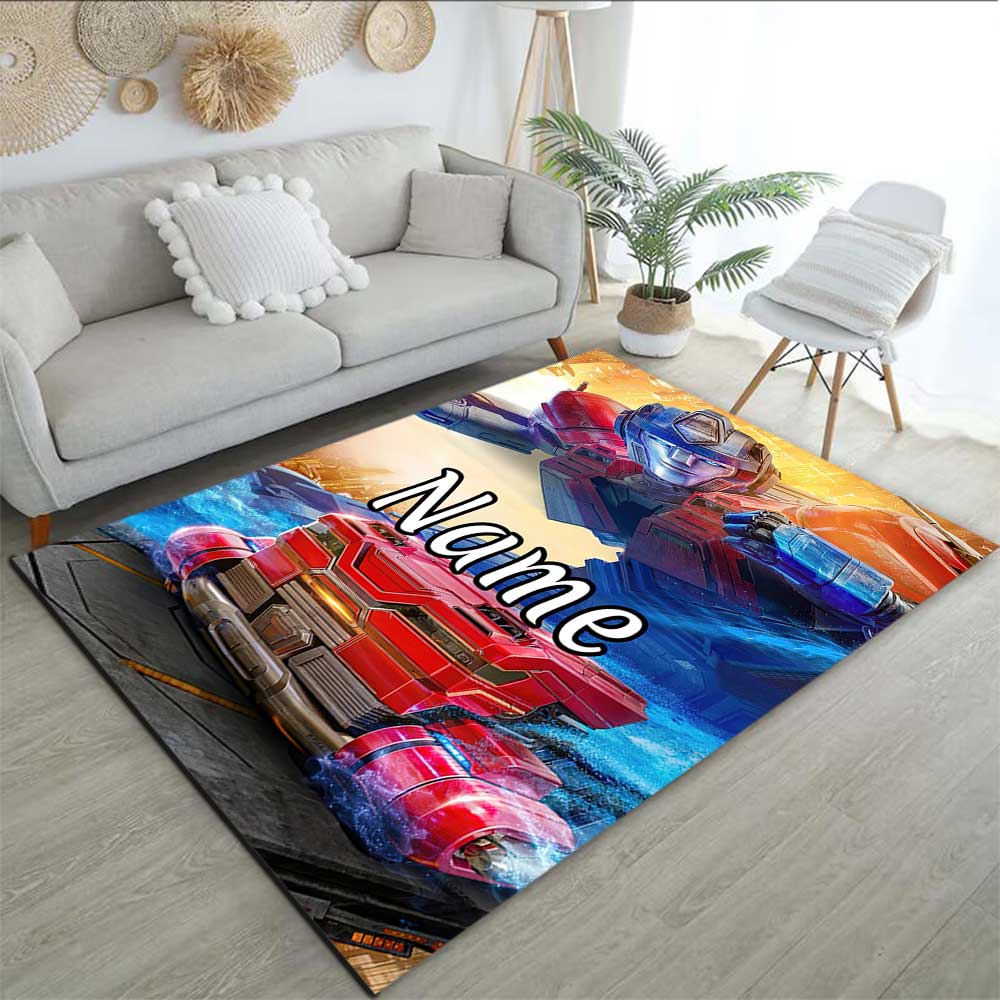Love Transformers (16) Customize your name rug, office chair cushion, home bedroom living room gift.