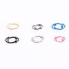 Punk Septum Hoop Small C Shape Circular Stud Earrings Nose Rings Lip Rings Jewelry Body Piercing