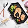 Grill3521a Tfi - Прямоугольный гриль Чугун эмалированный 35×21 см - Для всех типов плит, включая индукционные