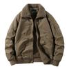 Men's Cotton Jacket Winter Style Plus Velvet Thickened Cotton Lapel Casual Cotton Jacket Middle-aged Loose Large Size Work Jacket Men