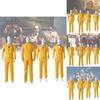 Костюм для косплея Битлджуса 2024 года для мужчин и женщин в ярком желтом цвете