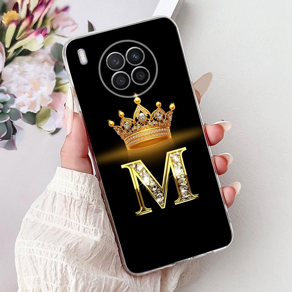 Чехол для Huawei Nova 8i Honor 50 Lite Новый Чехол с Буквами Короны Прозрачный Силиконовый Мягкий Тонкий Чехол для Телефона Для Honor 50 Lite Nova8i