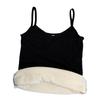 Thermal vest, suspender underwear, women's velvet thickened cold-proof student Korean version bottoming shirt, autumn and winter outer top