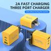 Быстрая зарядка европейского и американского стандарта Dual PD, один порт USB, 5 В, 2 А, зарядная головка для мобильного телефона, подходит для мобильных телефонов Android и Apple A+C
