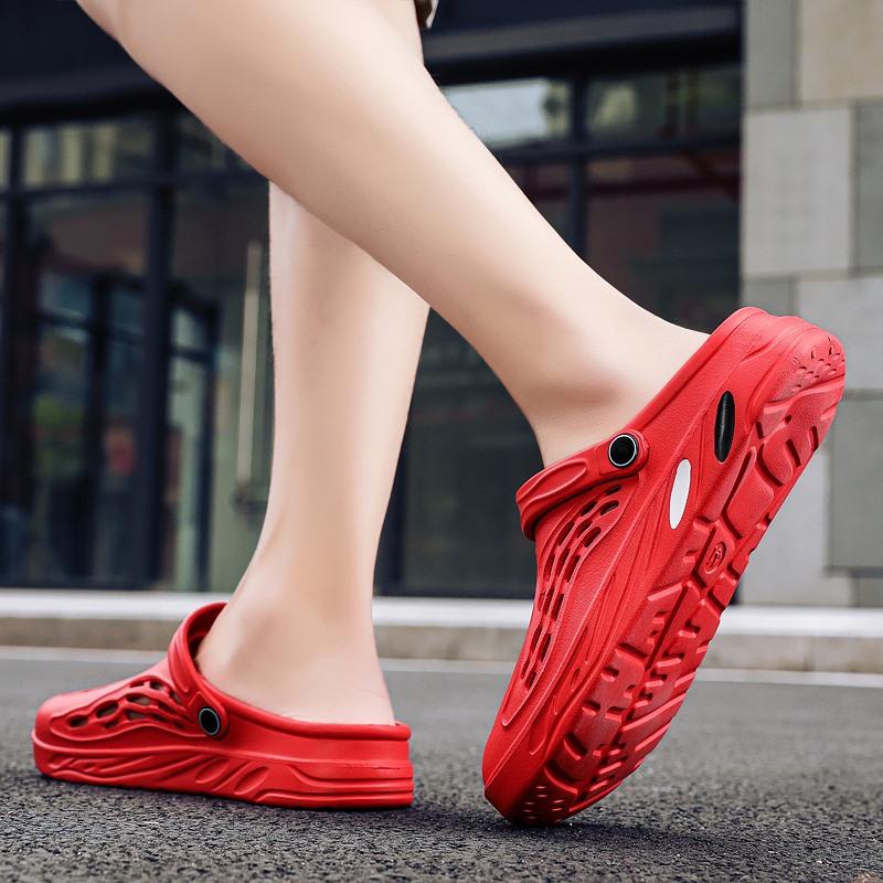 Мужские сандалии Летние сабо EVA Садовые тапочки Hole Shoes Пляжные сандалии на платформе