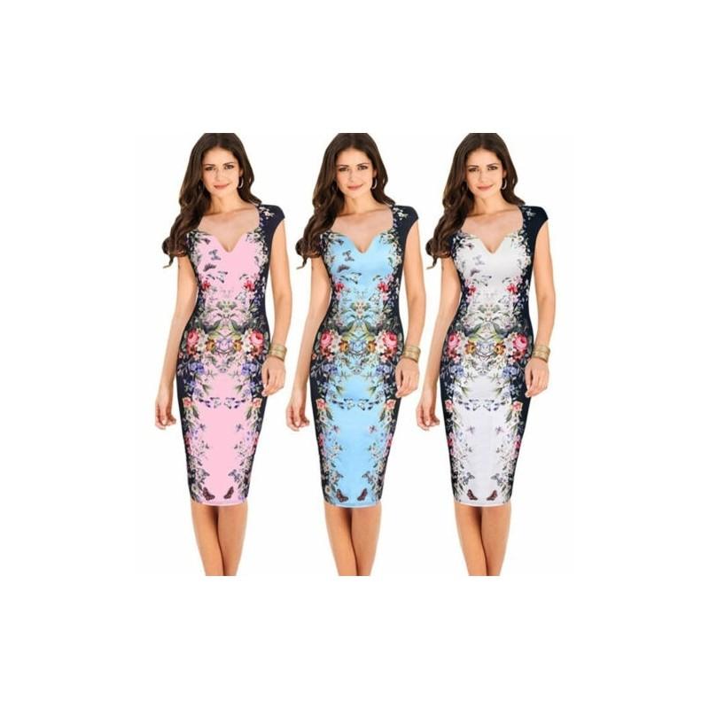 Женское Элегантное Bodycon Платье для Карьеры, Вечерней Вечеринки, Делового Офиса, Для Всех Случаев