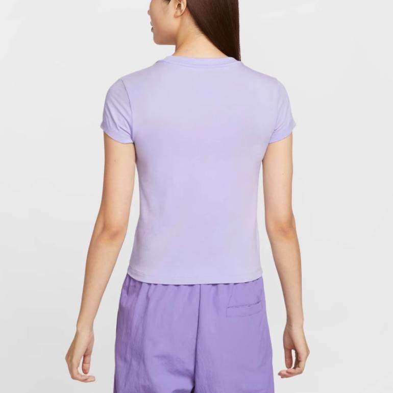 New Nike T Shirts Women's Purple FV5509-533