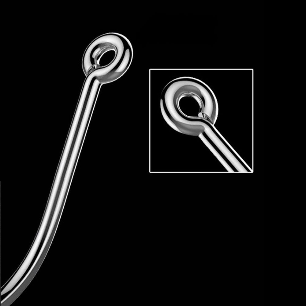 Углеродистая сталь, сплющенные, заостренные рыболовные крючки, рыболовные крючки со смещением, колючие рыболовные крючки, большой длинный хвостовик