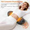 3 in 1 Lumbar Support Pillow with Adjustable Height for Bed Chair, Back Massager with Heat, Memory Foam Lower Back Massager