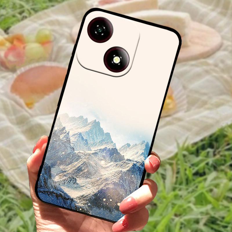 For ZTE Blade A35E /A35/A55 Case Fashion Cartoon Soft Silicone Phone Back Cover For ZTE A35E Shockproof Case A35 E A 35 Shell