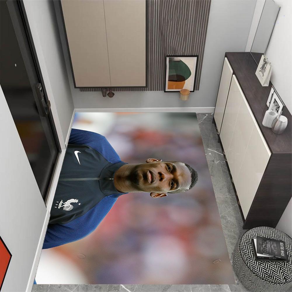Pogba's Jersey Area Rug Design for Game Room Playrooms Dormitory Entryway Anti-slip Rug Office home decor Gift for Festivals