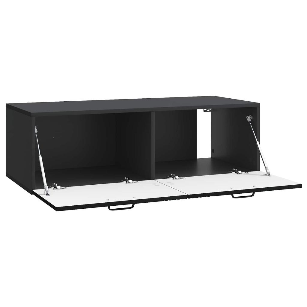 Wall Mounted TV Cabinet Black 98 x 41 x 30 cm Particleboard