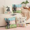 New Polka Dot Cartoon Rabbit Pillow Case Holiday Decoration Easter Pillow Linen Stain-resistant Sofa Pillow