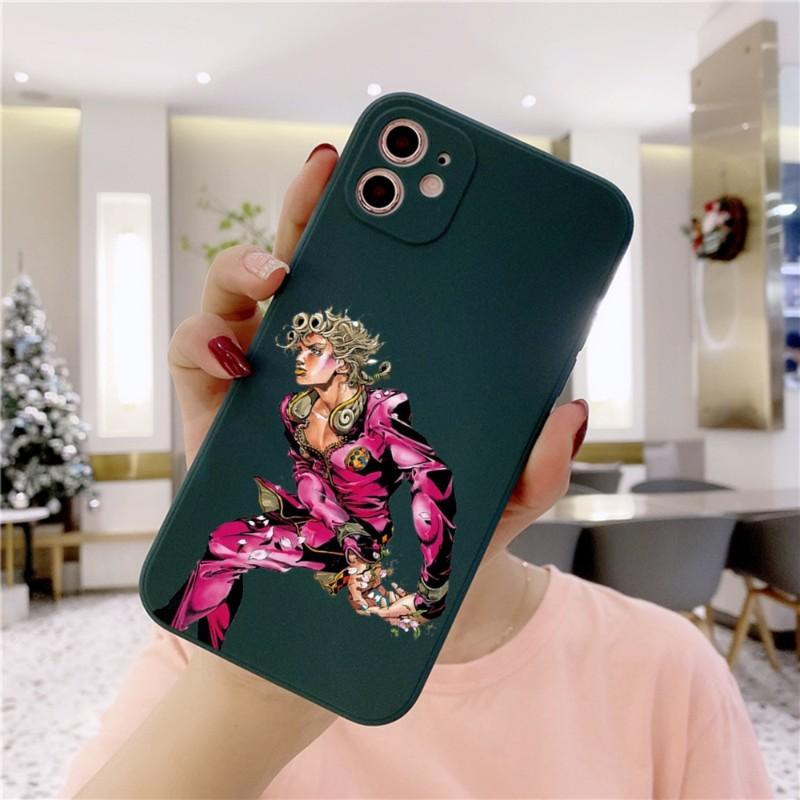 Чехол для телефона Cortoon JOJO'S BIZARRE для IPhone 14 11 12 13 Pro Max X XR XSMax 6 6S 7 8 Plus SE 2022, мягкий квадратный цветной чехол для телефона