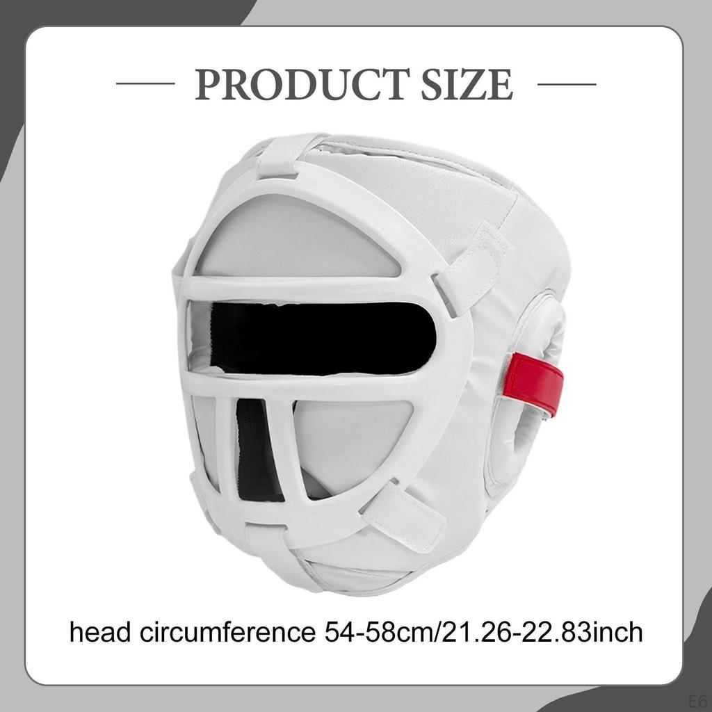 Боксерский шлем с защитой головы, аксессуары для защиты от ударов, с защитой лица, для тренировок