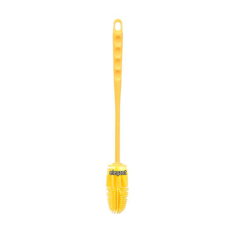 Colorful Silicone Cup Brush with Long Handle for Versatile Kitchen Cleaning