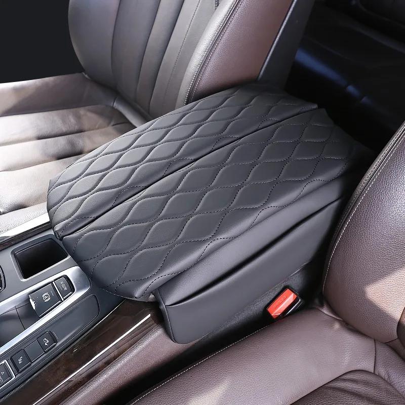 Center Console Cover for BMW X5 F15 2014-2018 X6 F16 2015- Car Armrest Box Pad Soft Leather Elbow Support Arm Rest Cushion