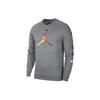 Air Sport Casual Knit Crewneck Basketball Sweatshirt Pullover Men Sweatshirt Grey CQ7593-091
