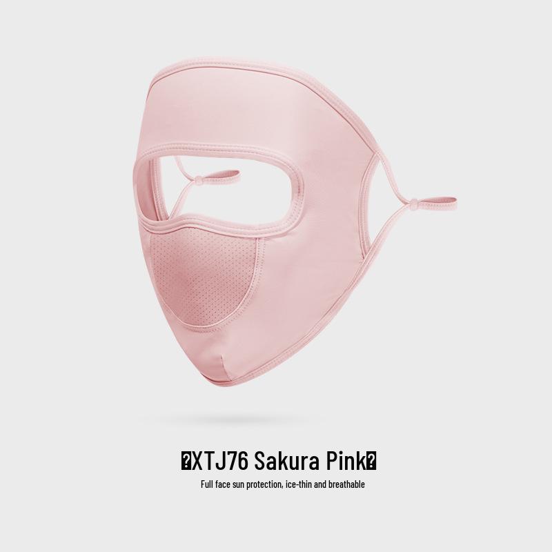 Женская летняя маска для лица из ледяного шелка с защитой от УФ-лучей для велоспорта и гольфа - XTJ91