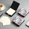 Flowers Diamond Painting Notecard Box Gem Painting Memo Pad Holder Mosaic Kit Rhinestones Post It Dispenser for DIY Art Craft