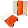 Hiro World Trade Reversible Tackle Set of Orange Lure Fishing Tackle Worm Case 14 Pieces Per Box X Box, 2, Case, Storage, (Orange, 2)