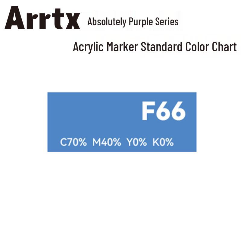 Arrtx Ataishi Акриловый маркер с мягким наконечником, 1 шт., Абсолютно фиолетовый, Стиль A/B, 30 цветов, Водонепроницаемый, Быстросохнущий, Непрозрачный.